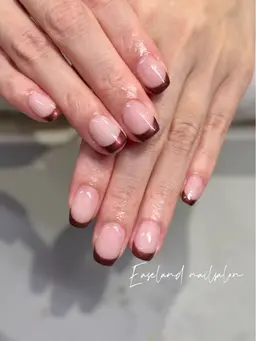 <ハンド>🌸フレンチ🌸クリアベース☆新規、当店4週間ジェルオフ無料<ジェルオフあり>