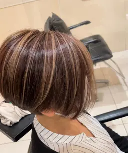 白髪ぼかしハイライト✨