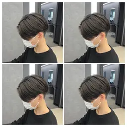 🔥縮毛矯正で作るセンターパート、ノーセットマッシュにしたい方オススメ🔥メンズカット＋曲がる縮毛矯正＋トリートメント