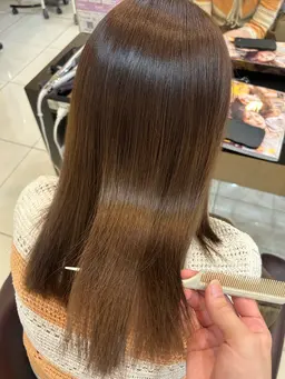ブリーチなしWカラー➕【✨️髪質改善✨️】トリートメント🦩