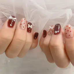 🎀シンプルデザイン10本【¥4700】　　　　他店オフ無料、長さだしや補強も2本まで料金込み⋈*｡ﾟ