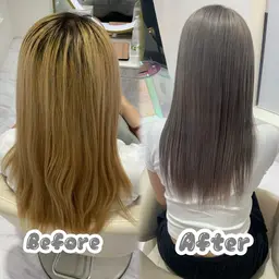 【人気NO.2】カット➕ブリーチリタッチ➕カラー➕Aujuaトリートメント