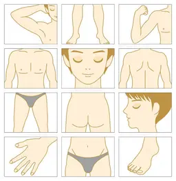 男性脱毛💙顔or VIOどちらか込みの全身