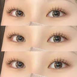 【束感マツエク】韓国風も♪選べるデザインフラットラッシュ100本