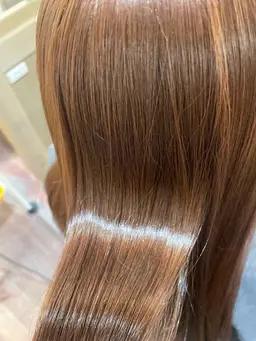 メンテナンスカット＋水素カラー＋水素ストレート＋シルクトリートメント