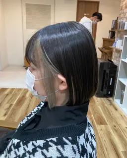 【💙インナーカラー💙】カット＋1ブリーチ＋カラー＋トリートメント