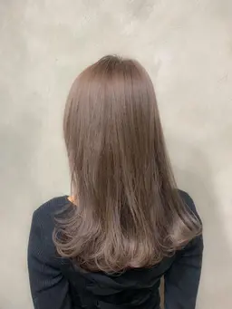 カラー+オージュアトリートメント🩵カラーとトリートメントのセットメニューです💁♂️ブリーチなしでも透明感ある艶髪へ