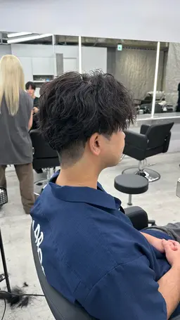 🇰🇷韓国風シャドウパーマ+メンズカット✂︎+パーマ用トリートメント🫧