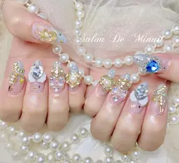 【スカルプ長さだし】持込デザイン17980(ゴテゴテデザイン、量産地雷推し）