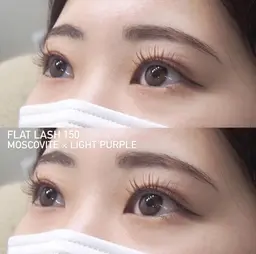 【 オフ無料 】最軽量フラットラッシュ90分つけ放題150本迄￥7000＋指名料¥300