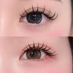 フラットラッシュ120本【最軽量】負担を少なくパッチリお目元に✨韓国風束感お仕上げ♡