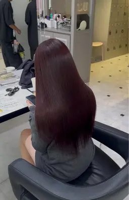 【🎀ブリーチなしで叶う🎀】愛され透明感ダブルカラー＋オリジナルトリートメント🧴‎🤍+艶さらストレート✨