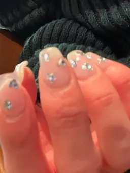 ハンドネイル:ワンカラー➕パーツ¥6500~➡️¥2900~‼️（付け替えオフ無料）