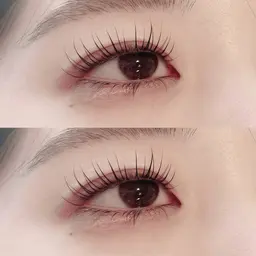 『ご新規様』ミニモ アメ村店限定🩵30分でモテ可愛な目元に♡まつパ(上)+毛先のトリートメント付2700→2400円