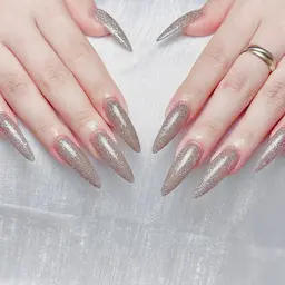 🎀チップ長さだし・ワンカラーofラメグラ