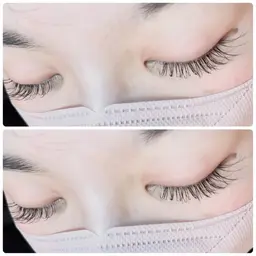 【学割】マツエクフラットラッシュ120本オフ別