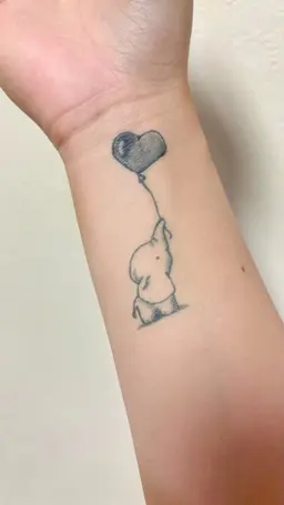 《2週間で消えるタトゥー》ジャグアタトゥー(名刺サイズ)