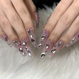 長さだし10本ラメストーン付け放題