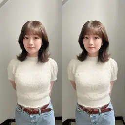 SNS用撮影モデル募集中！#韓国ヘア#ワンホンヘア#ウルフ#酸性ストレート#髪質改善#くびれヘア#レイヤーカット#ボブ