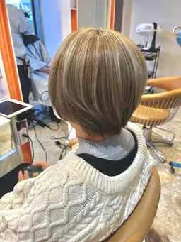 💭白髪にお悩みの方💭 カラー + 育てるハイライト8枚 +カット