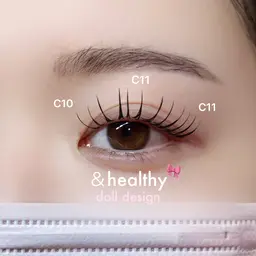 🤍特別価格🤍&healthy【アンドヘルシー】上120本マツエク×パーマ