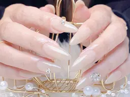 ご新規様限定【オフ無】長さだし10本+ワンカラー  アート2本＆パーツ4個まで