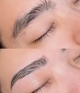 メンズ美眉スタイリング（wax + メイク込み）