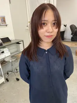 カット+ケアカラー+トリートメント