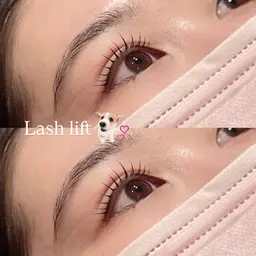 人気NO.3✨️【まつげパーマ+アイブロウ🩵🫧】パリジェンヌorラッシュリフト×眉毛WAX(メイク込み)【指名料込】