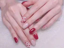 🦋90分4本画像持ち込みデザイン　アート+💎パーツ¥500(4個)❣️ソフトジェルオフ込み