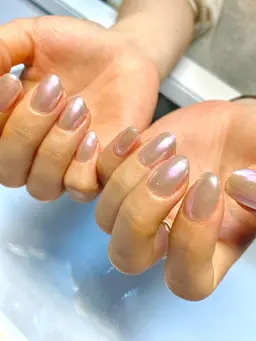 オフ+ケア+ミラーネイル◊*ﾟ