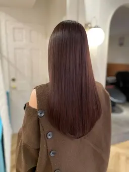 【髪質改善❗️】美髪縮毛矯正💎× カット✂️×補修トリートメント✨毛質改善ストレートストレートパーマ　滞在180分