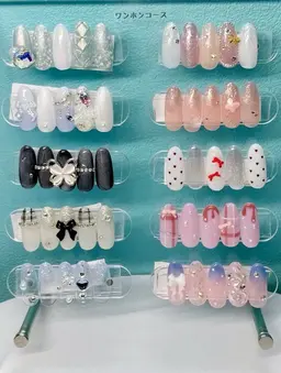 【リピーター様＋1500円】オフなし　定額ワンホンデザインコース　🎀長さだしの場合＋1000円