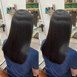 【来店2​〜​3回目の方限定】髪質改善矯正×2stepトリートメント🎐✨地毛風さらさらストレート🫧（180分）