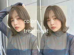 【カットなし】 ケアカラー+TOKIO超音波Tr¥9900 【髪質改善】