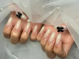 4月限定　オフ込み　チップ長さだし　ワンカラー　5700円