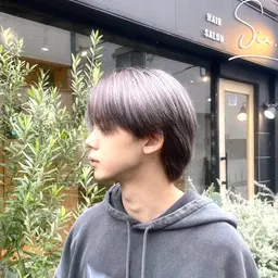 【💞明るく透明感を出したい方へ🩶】メンズダブルカラー(ブリーチ)+艶トリートメント✨