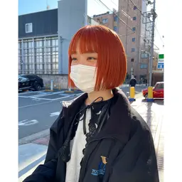 前髪カット＋ケアブリーチダブルカラー