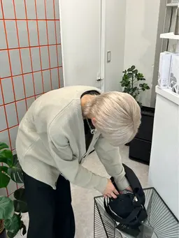 ‼️ミニモ学割クーポン‼️💎💎メンズブリーチリタッチ➕オンカラー💎💎ケアブリーチ込💥