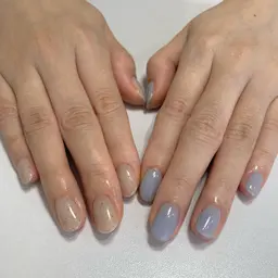 オフ込みワンカラーorラメグラ+丁寧ケア・ネイルオイル仕上げ♪カラーは2色選択可◎