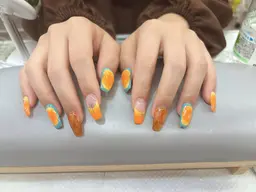 チップ長さだし10本➕持ち込みデザイン💓初回オフ無料💓　⭐️自店付け替えオフ無料⭐️