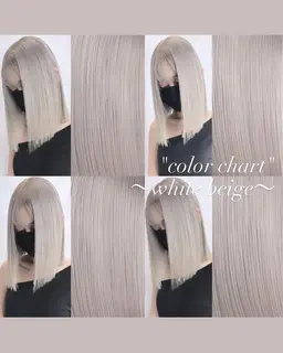 ダブルカラー(ブリーチ一回)🌈潤い艶々トリートメント🍃✨【前髪顔まわりカット付き✂︎】