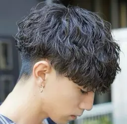 スタイリストカット✂️+波巻きパーマ