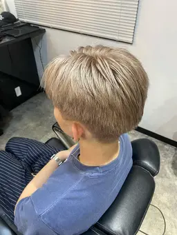 【メンズ限定】ブリーチ＋ヘアカラー＋トリートメント＋ヘアセット