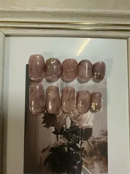 【1月2月限定＆モデル価格:オフ無し】くすみピンクブラウンニュアンスデザイン