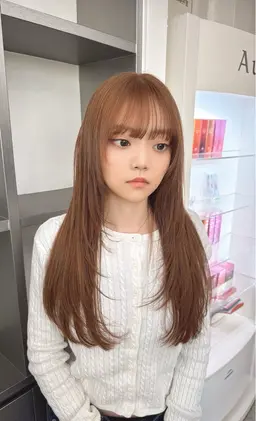 レイヤーカット＋Wカラー＋韓国式水トリートメント/シャギーカット/韓国レイヤー/ハッシュカット/ウルフ/フェイスレイヤー