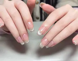 マグネットグラデーション(ベースカラー付き)フレンチ光(オフなし)