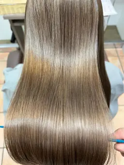 ブリーチ毛対応✂️カット+髪質改善ストレート+TOKIOトリートメント