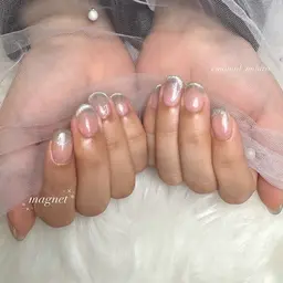 マグネットネイル、フラッシュネイルワンカラー🩵（オフ込み）