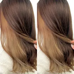 【ポイントカラーにオススメ♡】🐩カット➕インナーカラー（ケアブリーチ/カラー込み）➕コーティングトリートメント🐩